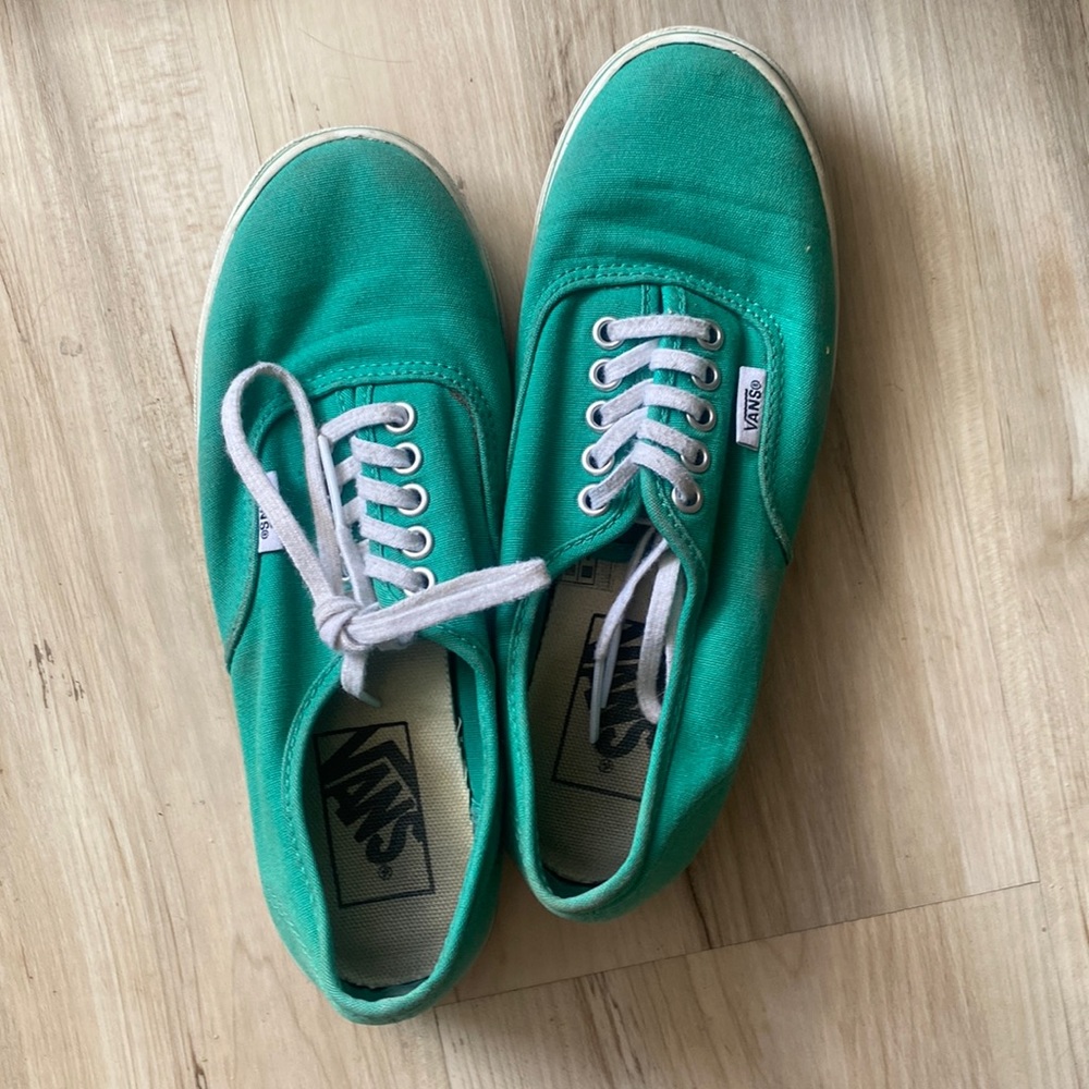 Teal Vans women’s size 5 blue green aqua
